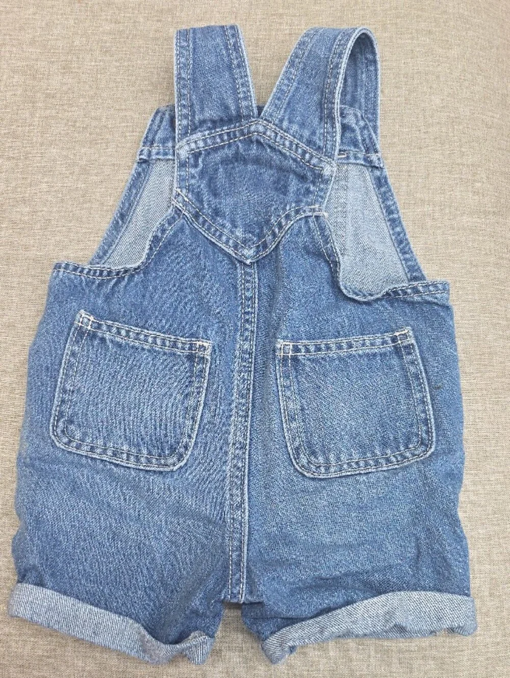 Old Navy Blue Denim Short Overalls for Kids